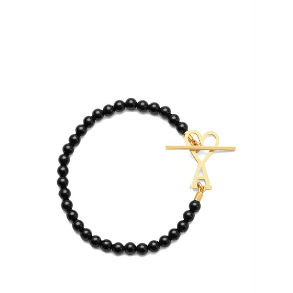意中の女 メンズ ブレスレット・バングル・アンクレット 添え物  ami de coeur beaded bracelet Gold