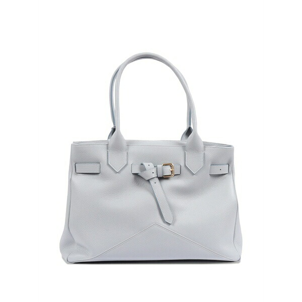 バランタイン レディース トートバッグ バッグ Kate buckled leather tote bag Grey｜asty