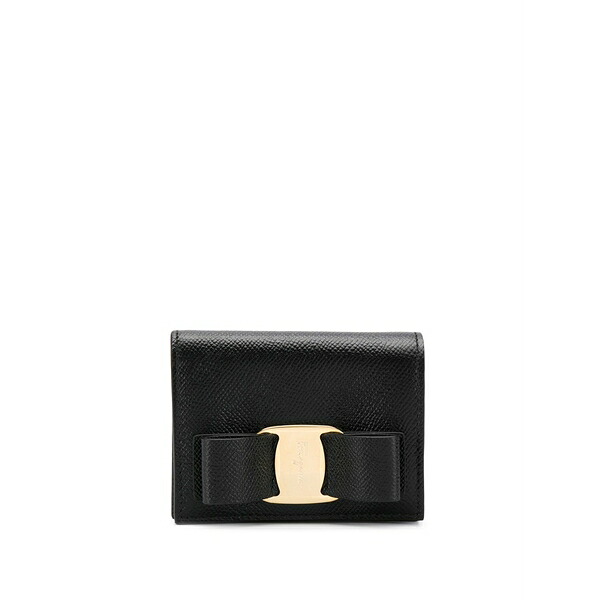 フェラガモ レディース 金入れ 付属物 Vara bow wallet Black