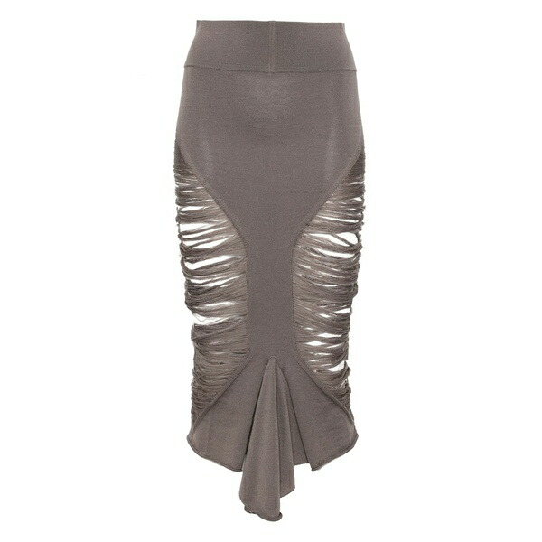 リックオウエンス レディース スコート ボトムス Calf tanja skirt Grey