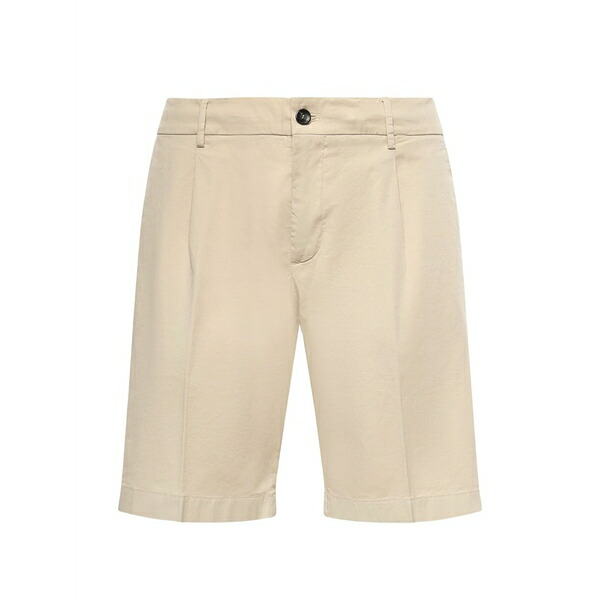 ビーエイブル メンズ 心地よいズボン下 ボトムス Pleated-detail shorts Neutrals