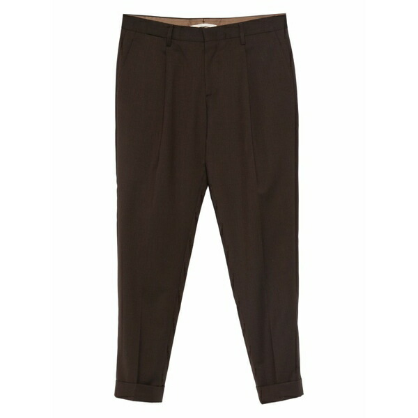 ブリ後ろ側 1949 メンズ 心地よいズボン下 ボトムス Tiberios cuffed trousers Brown