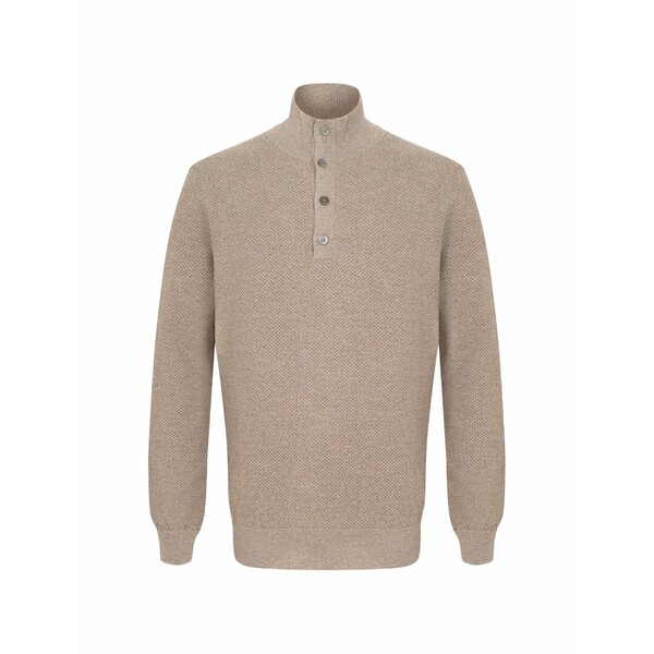 コルネリアーニ メンズ パーカー・スウェットシャツ アウター Button-up knit sweater Neutrals