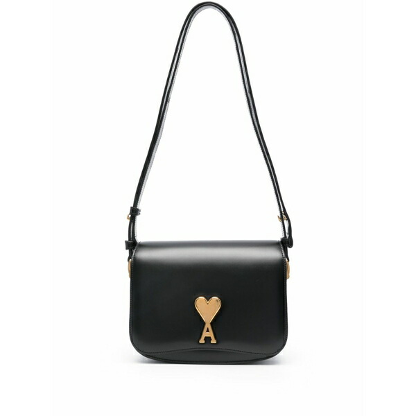 意中の女 レディース ショルダーバッグ 御徒面子 Paris paris leather shoulder bag Black