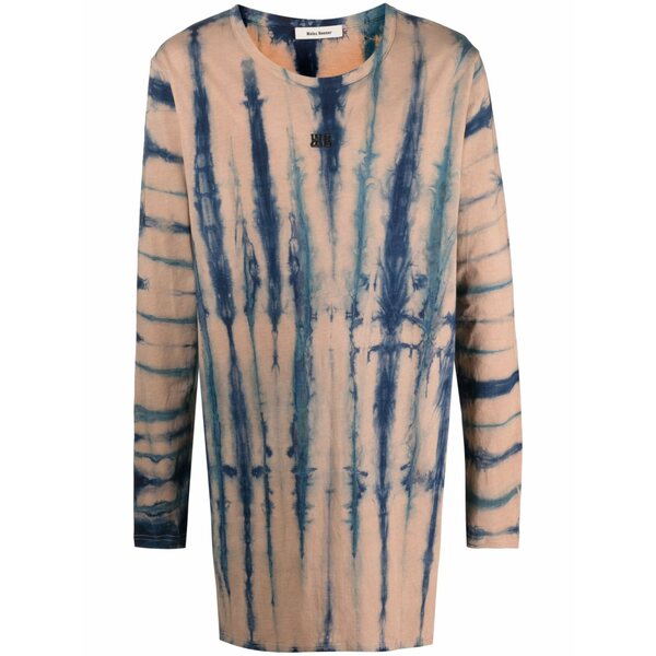 ウェールズ ボナー メンズ ティーシャツ トップス Oversized tie-dye t-shirt Brown