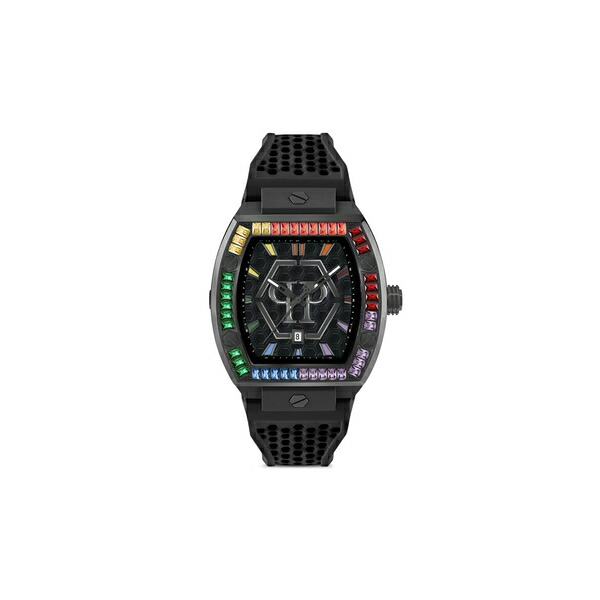 フィリップ飾り気の無い メンズ ウォッチ 佩び物 The hexagon phantom watch Black