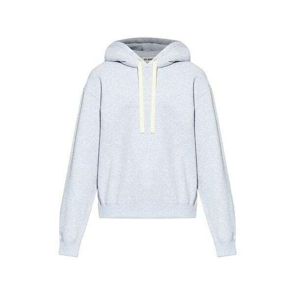 ジル・サンダー メンズ パーカー・スウェットシャツ アウター Long-sleeve hoodie  Grey