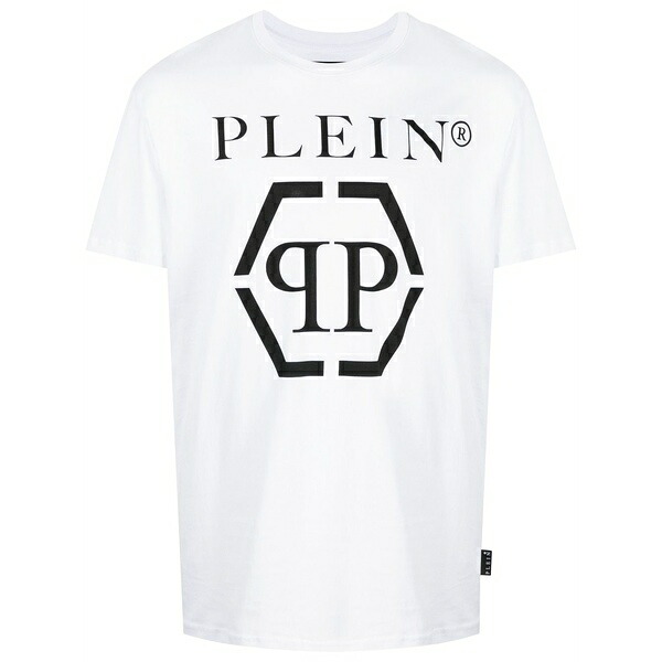 フィリップ飾り気の無い メンズ ティーシャツ トップス Logo-print t-shirt White