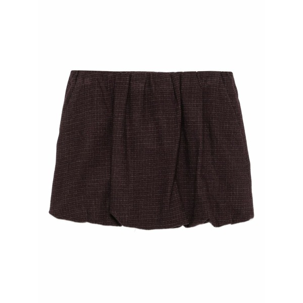アリジ レディース スコート ボトムス Checked gathered skirt Red