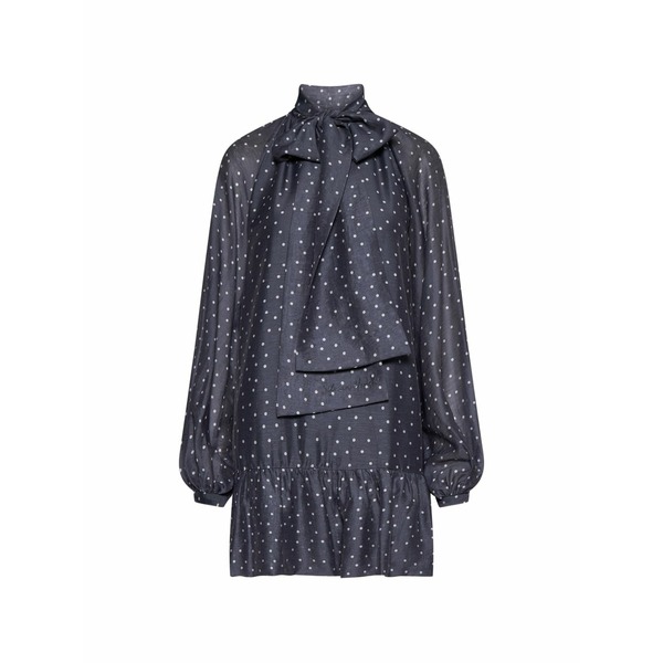シルビアンヒーチ レディース 衣装 トップス Polka-dot ruffle-trim dress Blue