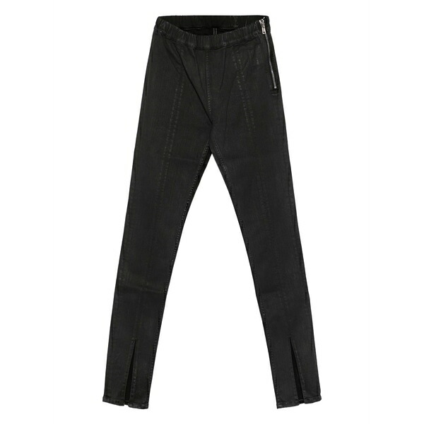 リックオウエンス レディース ジーンズズボン下 ボトムス Front-split zip-detail jeans Black