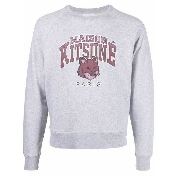 棲み家 稲荷 メンズ パーカー・スウェットシャツ アウター Logo-print cotton sweatshirt Grey