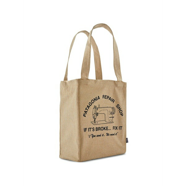 パタゴニア メンズ トートバッグ 御徒面子 Recycled market logo-print tote bag Neutrals