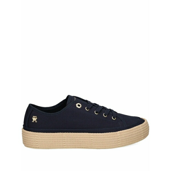 トミー ヒルフィガー レディース スニーカー シューズ Canvas platform sneakers Blue