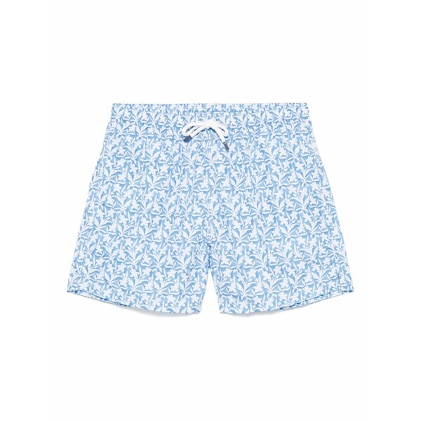 フェデーリ メンズ 心地よいズボン下 ボトムス Madeira swim shorts Blue