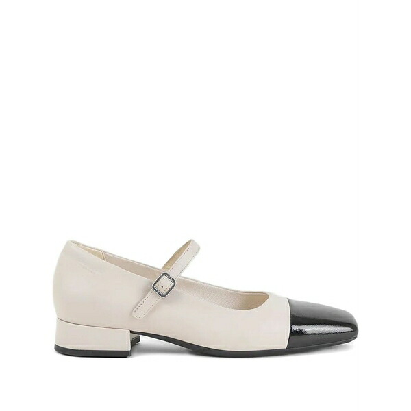 バガボンド レディース パンプス シューズ 25mm debbi buckle-strap cap-toe pumps Neutrals｜asty