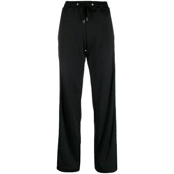 ジョン バージニアの州都 レディース 心地よいズボン下 ボトムス Drawstring straight-leg trousers Black