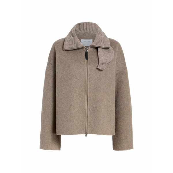 プロエンザ スクーラー 白いこと 付け札 レディース 上衣＆上衣 アウター Roll neck zip carina jacket Neutrals