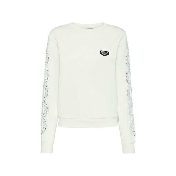 フィリップ飾り気のない レディース 編み物\u0026プルオーバー アウター  ls crystal cable long-sleeved sweatshirt Neutrals
