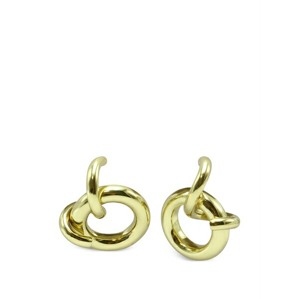 エラリー レディース ピアス＆イヤリング アクセサリー Intertwined-circle hanging earrings Gold｜asty