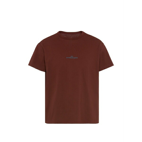 マルタンマルジェラ メンズ ティーシャツ トップス Embroidered logo t-shirt Red
