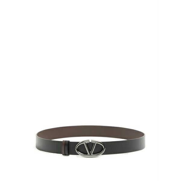ヴァレンティノ ガラヴァーニ メンズ 三尺帯 付属物 Vlogo the bold edition reversible belt インチ calfskin 35粍 Black