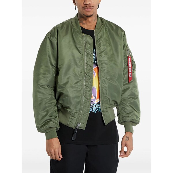 アルファインダストリーズ メンズ 上衣＆上衣 アウター Zip-up bomber jacket Green