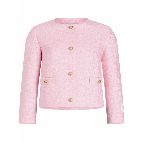 ジャンパトゥ レディース 上衣＆上衣 アウター Collarless jacket Pink