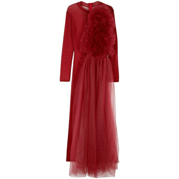 アルケミー レディース 衣裳 トップス X lia aram ruffled bodysuit Red