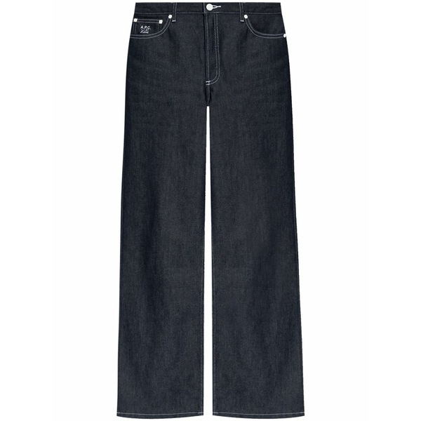 アーペーセー レディース ジーンズズボン下 ボトムス X katie holmes wide-leg jeans Blue