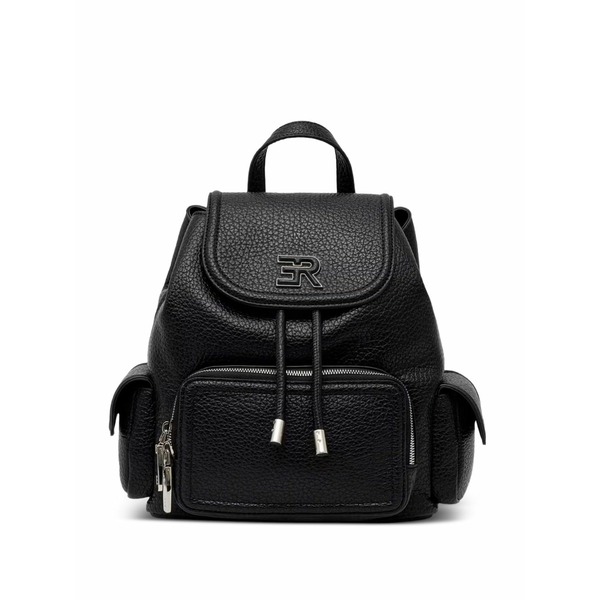 エルマンノ シェルヴィーノ レディース うしろ側容器に並べる・背嚢 御徒面子 Logo-patch backpack Black