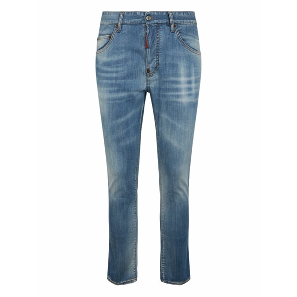 ディースクエアード メンズ ジーンズズボン下 ボトムス Skater logo-patch jeans Blue