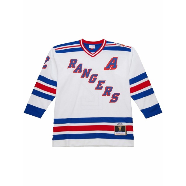 ミッチェル\u0026ネス メンズ プルオーバー トップス 1993/94 brian leetch new york rangers power play \"white\"" jersey White"