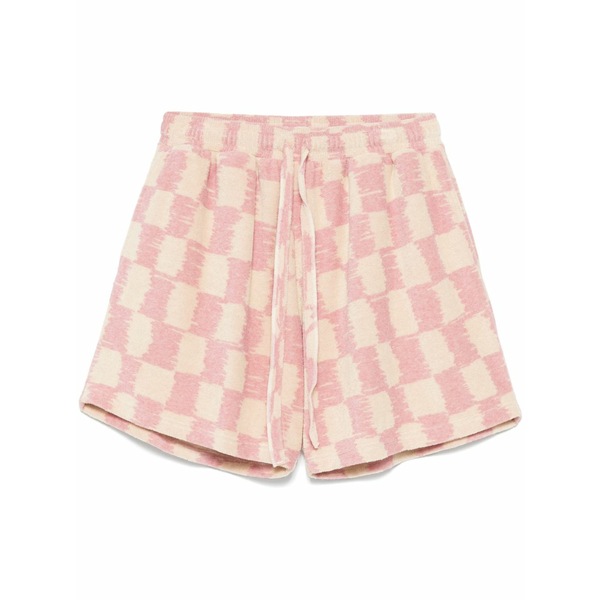 ボン犀 メンズ 心地好いズボン下 ボトムス Checkerboard shorts Neutrals