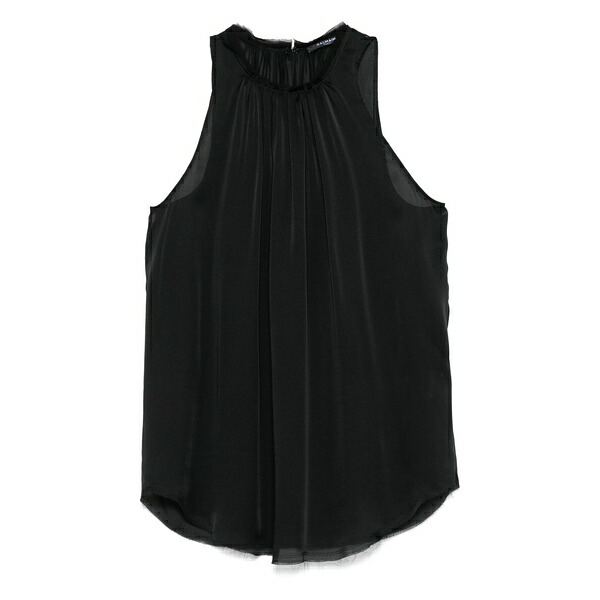 バルマン レディース プルオーバー トップス Silk blouse Black