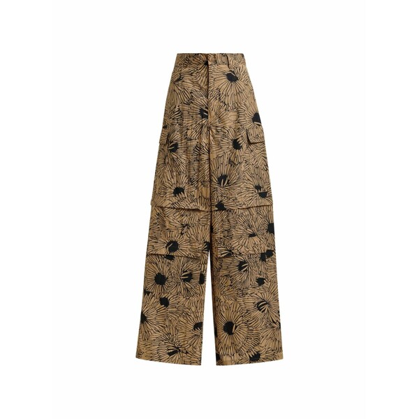 エッセンシャルアントワープ レディース 心地よいズボン下 ボトムス Floral-print cargo pants Neutrals