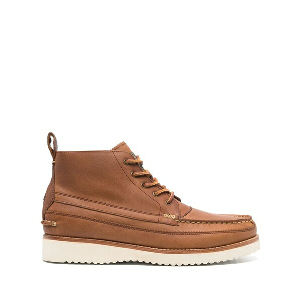 ラルフローレン メンズ ブーツ シューズ Leather boots Brown