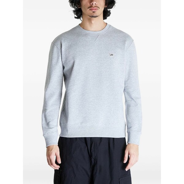 ロバート・エドワード・リー メンズ パーカー・スウェットシャツ アウター Logo-patch crew-neck sweatshirt  Grey