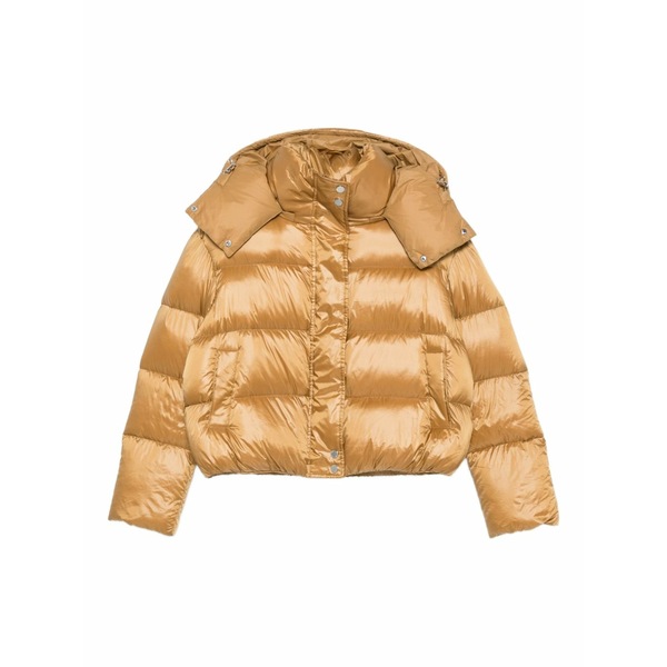 パトリツィア ペペ レディース 上衣＆上衣 アウター Padded hooded jacket Neutrals