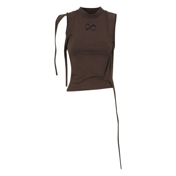 オットリンガー レディース カットソー トップス Strappy-detail top Brown