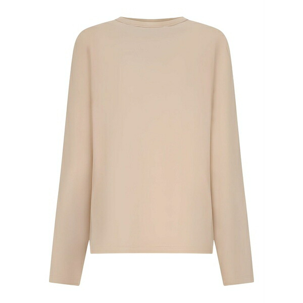 デスティン レディース ティーシャツ トップス Long-sleeve wool-blend top  Pink
