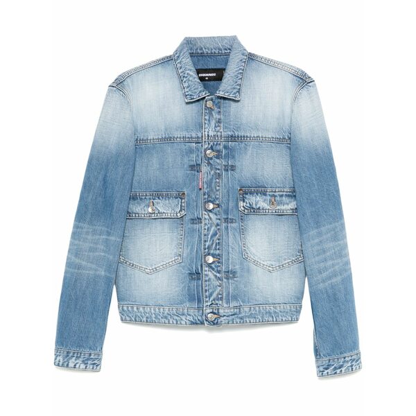 ディースクエアード メンズ 上衣＆上衣 アウター Heritage denim jacket Blue