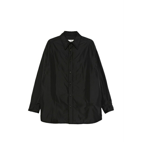 マルタンマルジェラ メンズ ティーシャツ トップス Buttoned long-sleeve shirt Black