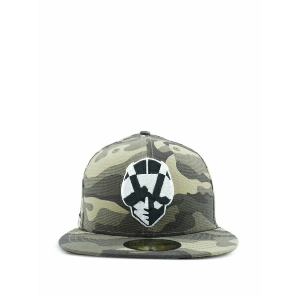 ニュー内鰓 メンズ 鳥打ち帽 付属物 59fifty camouflage-print cap Green
