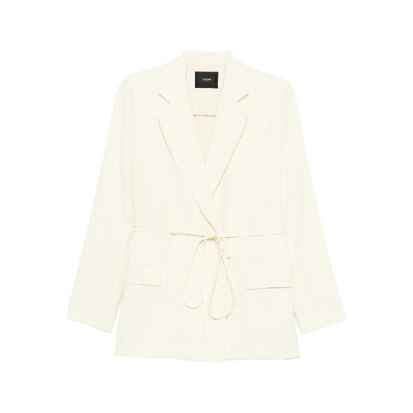 ジョセフ レディース 上衣＆上衣 アウター Tie-waist silk jacket Neutrals