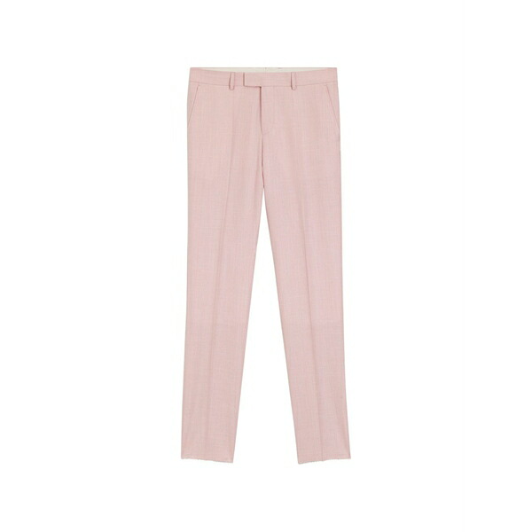 ボス メンズ カジュアルパンツ ボトムス Concealed-fastening tailored trousers Pink|asty