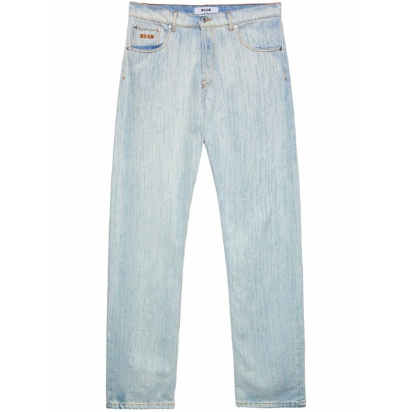 エムエスジイエム メンズ ジーンズズボン下 ボトムス Stitch-detail jeans  Blue