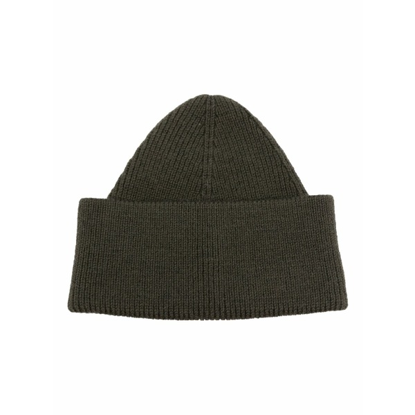 クレイグ緑であること メンズ 鳥打ち帽 付属物 Eyelet-detail ribbed-knit beanie Green