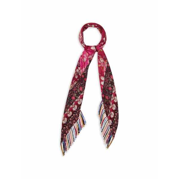 ピエール＝ルイ・マシア メンズ えり巻き・袈裟・えり巻き 付属物 Floral print fringed scarf Red