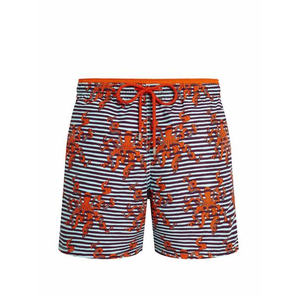 ヴィルブレクイン メンズ 心地好いズボン下 ボトムス Octopus インチ stripes swim shorts Blue